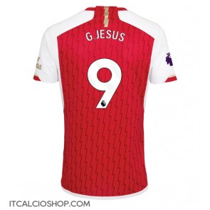 Arsenal Gabriel Jesus #9 Prima Maglia 2023-24 Manica Corta